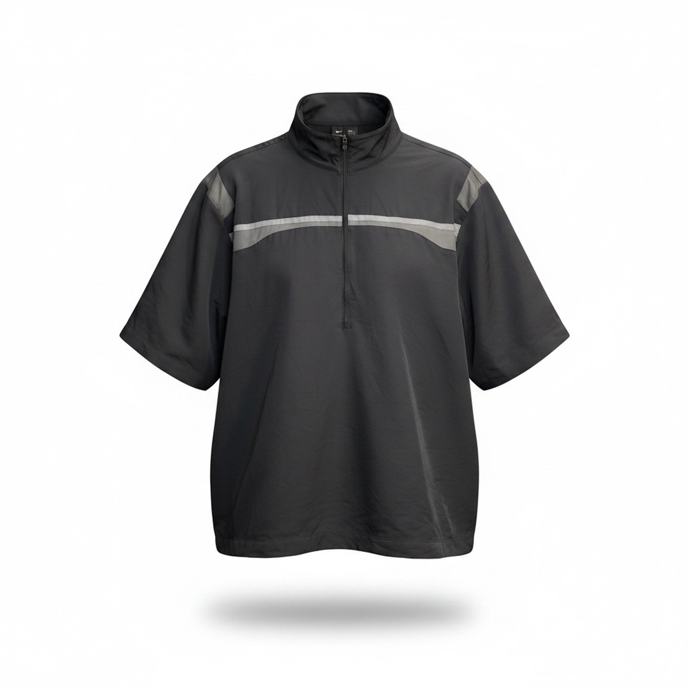Nike Golf Men’s XL Black short sleeve 1/4 zip windbreaker pullover jacket